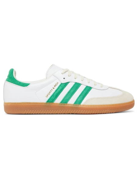Adidas Samba OG Sporty Rich White Green,ADIDAS SAMBA,ADIDAS