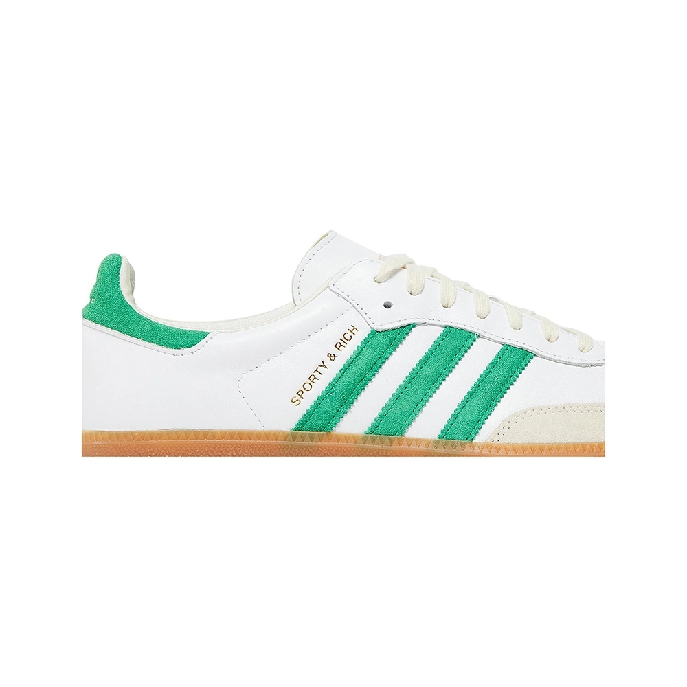 Adidas Samba OG Sporty Rich White Green,ADIDAS SAMBA,ADIDAS
