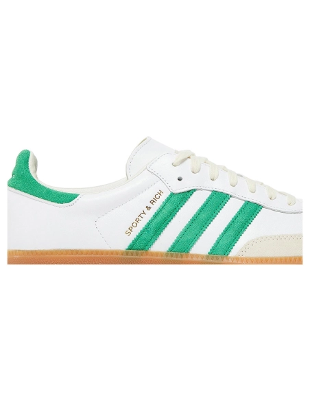 Adidas Samba OG Sporty Rich White Green,ADIDAS SAMBA,ADIDAS