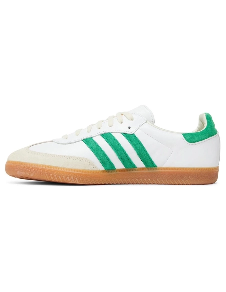 Adidas Samba OG Sporty Rich White Green,ADIDAS SAMBA,ADIDAS