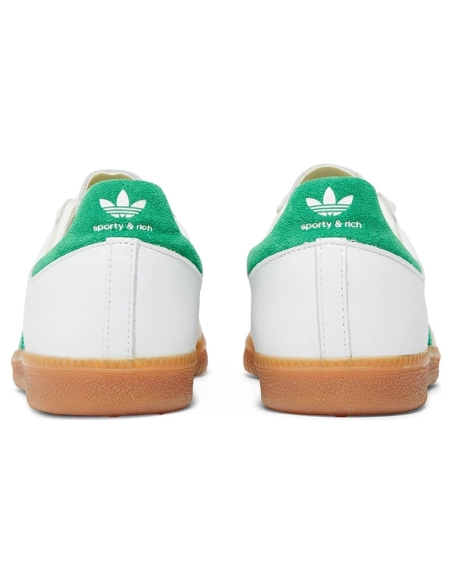 Adidas Samba OG Sporty Rich White Green,ADIDAS SAMBA,ADIDAS