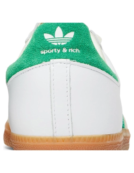 Adidas Samba OG Sporty Rich White Green,ADIDAS SAMBA,ADIDAS
