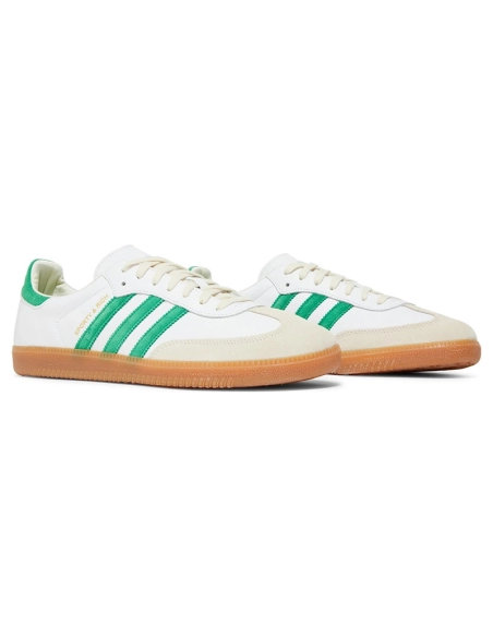 Adidas Samba OG Sporty Rich White Green,ADIDAS SAMBA,ADIDAS