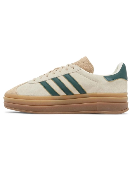 Adidas Gazelle Bold Cream Collegiate Green,ADIDAS GAZELLE,ADIDAS