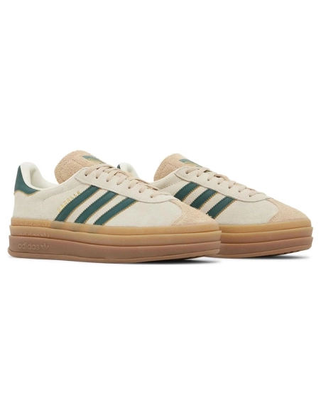 Adidas Gazelle Bold Cream Collegiate Green,ADIDAS GAZELLE,ADIDAS