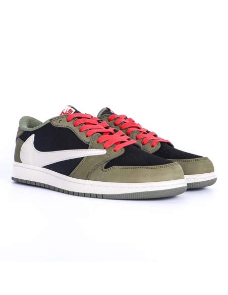 Travis Scott x Air Jordan 1 Low Dark Green CQ4277 008,AIR JORDAN 1 LOW,Air Jordan