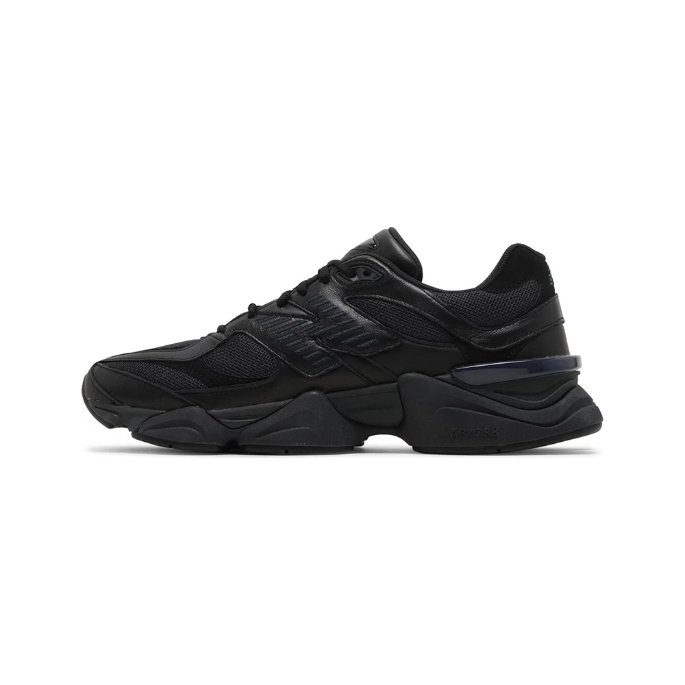 New Balance 9060 Triple Black Leather,New Balance 9060,New Balance Shoes