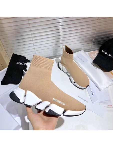 Balenciaga Speed Trainer Beige White,BALENCIAGA SPEED,BALENCIAGA