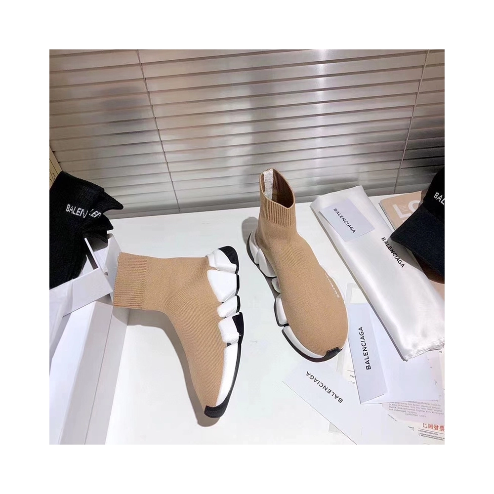 Balenciaga Speed Trainer Beige White,BALENCIAGA SPEED,BALENCIAGA