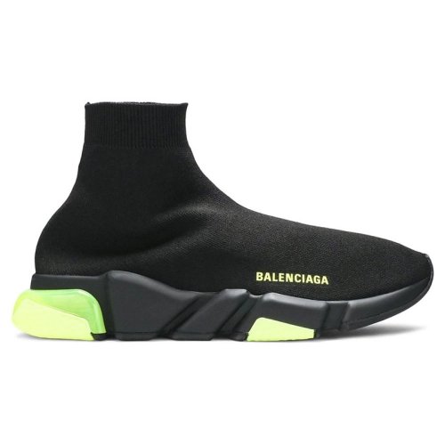 Balenciaga Speed Trainer Clear Sole Black Yellow Fluo,BALENCIAGA SPEED,BALENCIAGA