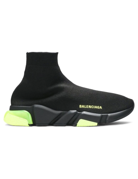 Balenciaga Speed Trainer Clear Sole Black Yellow Fluo,BALENCIAGA SPEED,BALENCIAGA