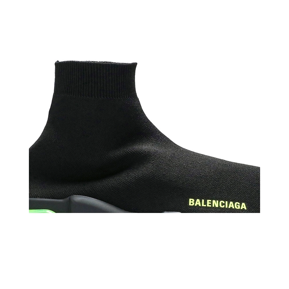 Balenciaga Speed Trainer Clear Sole Black Yellow Fluo,BALENCIAGA SPEED,BALENCIAGA