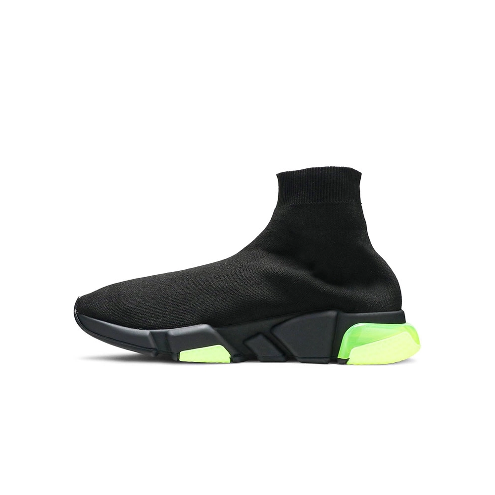 Balenciaga Speed Trainer Clear Sole Black Yellow Fluo,BALENCIAGA SPEED,BALENCIAGA