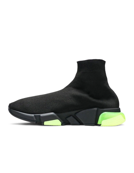 Balenciaga Speed Trainer Clear Sole Black Yellow Fluo,BALENCIAGA SPEED,BALENCIAGA