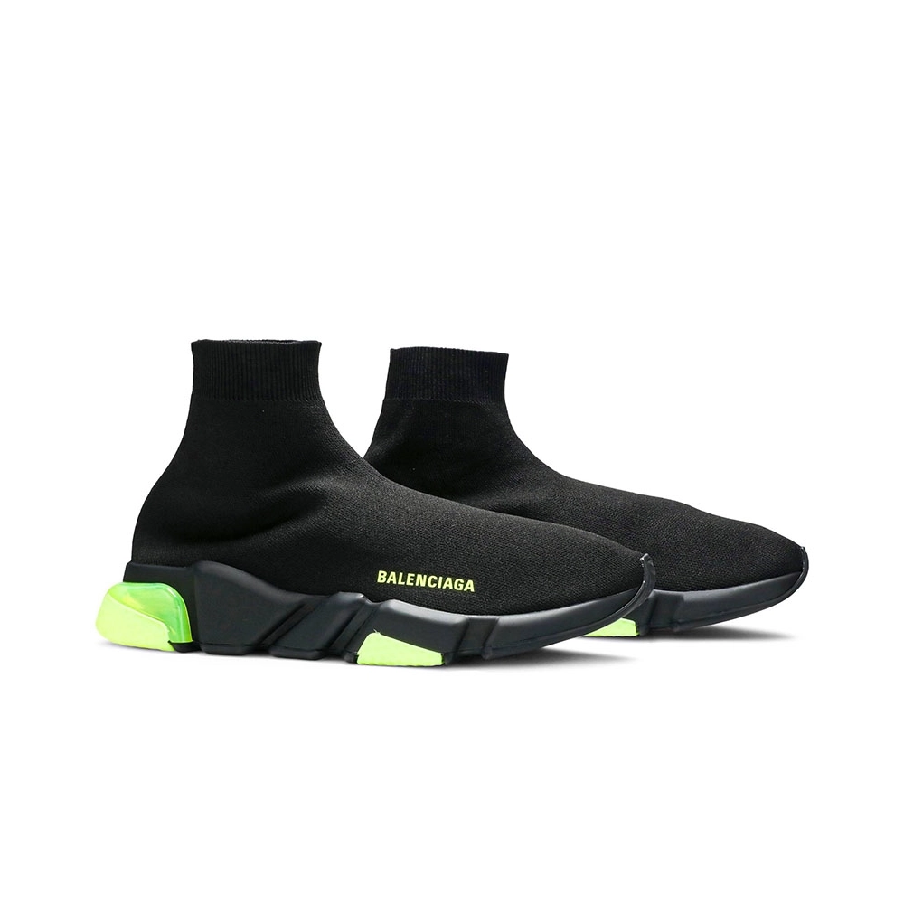 Balenciaga Speed Trainer Clear Sole Black Yellow Fluo,BALENCIAGA SPEED,BALENCIAGA