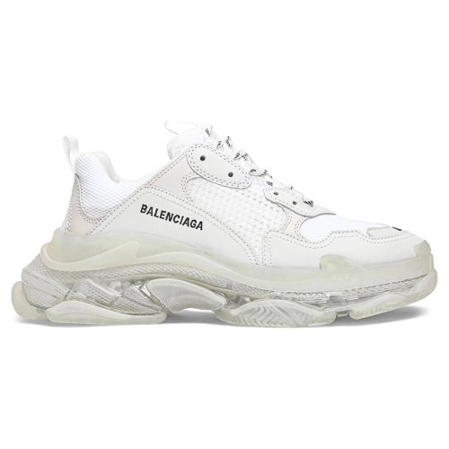 BALENCIAGA TRIPLE S CLEAR SOLE WHITE,BALENCIAGA TRIPLE S,BALENCIAGA