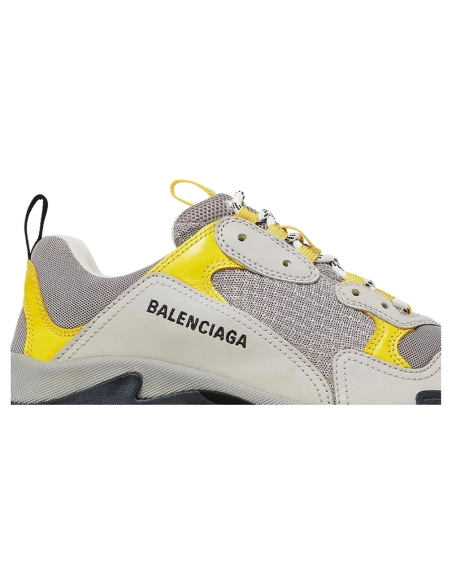 BALENCIAGA TRIPLE S GREY YELLOW,BALENCIAGA TRIPLE S,BALENCIAGA