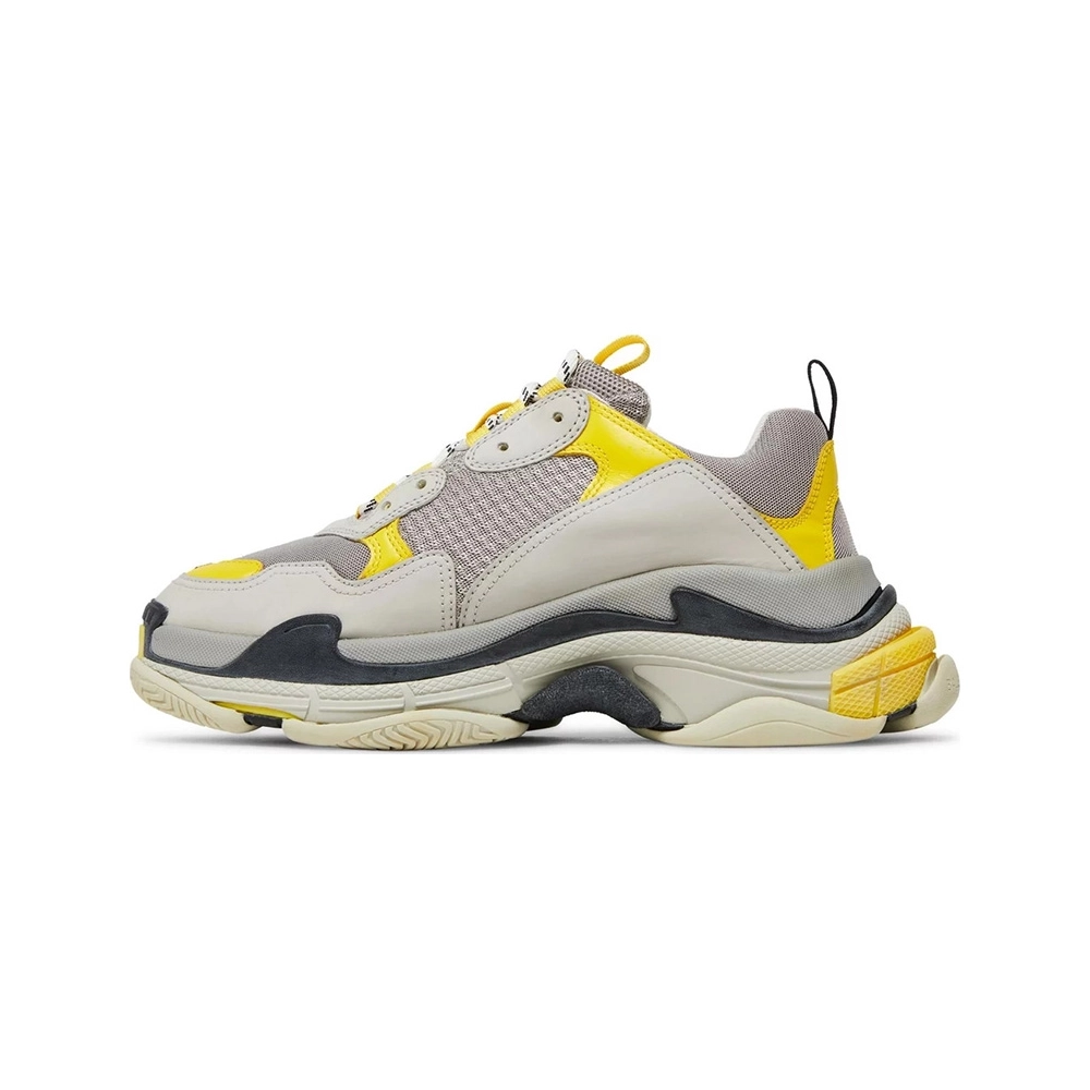BALENCIAGA TRIPLE S GREY YELLOW,BALENCIAGA TRIPLE S,BALENCIAGA