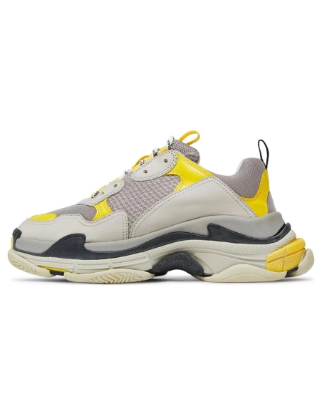 BALENCIAGA TRIPLE S GREY YELLOW,BALENCIAGA TRIPLE S,BALENCIAGA