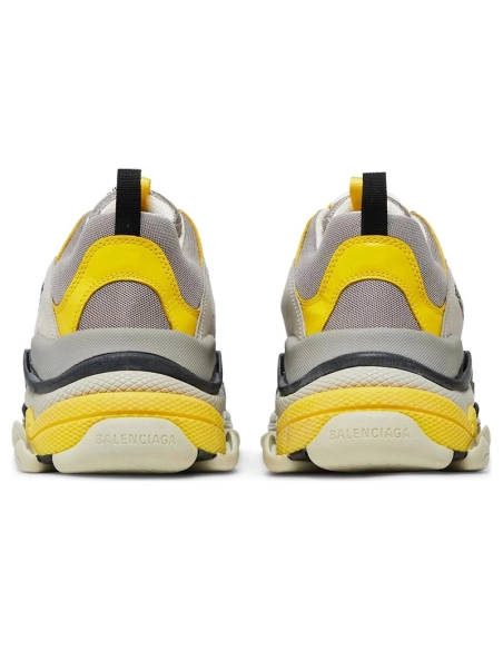 BALENCIAGA TRIPLE S GREY YELLOW,BALENCIAGA TRIPLE S,BALENCIAGA