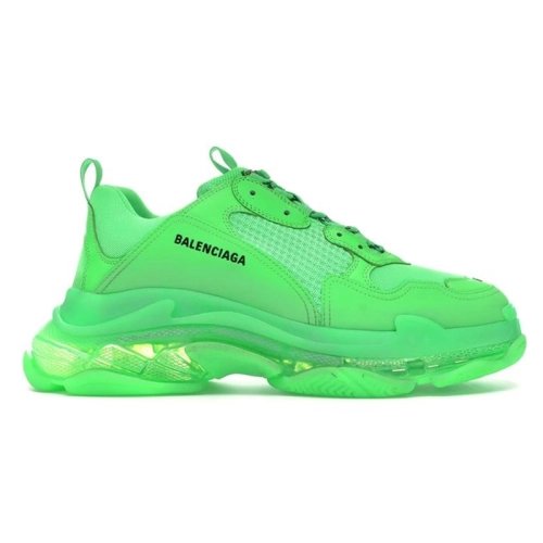BALENCIAGA TRIPLE S CLEAR SOLE GREEN,BALENCIAGA TRIPLE S,BALENCIAGA