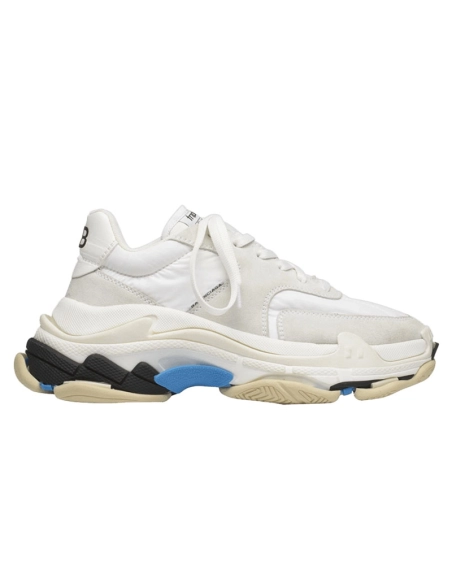 BALENCIAGA TRIPLE S WHITE BLUE,BALENCIAGA TRIPLE S,BALENCIAGA