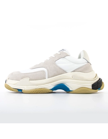 BALENCIAGA TRIPLE S WHITE BLUE,BALENCIAGA TRIPLE S,BALENCIAGA