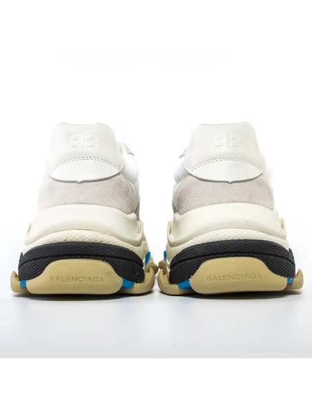 BALENCIAGA TRIPLE S WHITE BLUE,BALENCIAGA TRIPLE S,BALENCIAGA