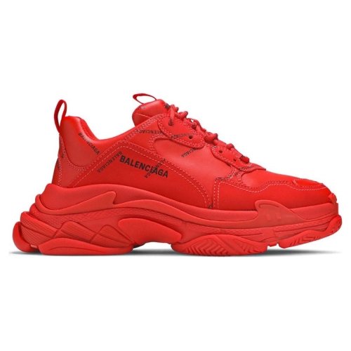 BALENCIAGA TRIPLE S ALLOVER LOGO RED,BALENCIAGA TRIPLE S,BALENCIAGA