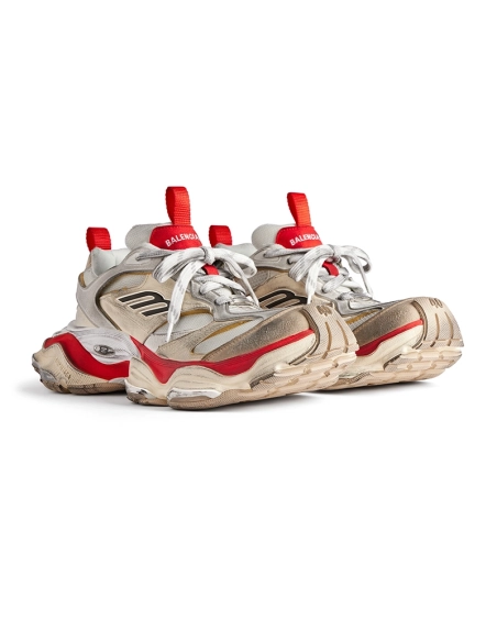Balenciaga Cargo Sneaker in beige, grey and red,BALENCIAGA CARGO,BALENCIAGA