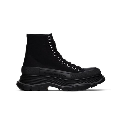 ALEXANDER MCQUEEN Black Tread Slick High Reps Sneakers,ALEXANDER MCQUEEN,Other Brand Reps Sneakers