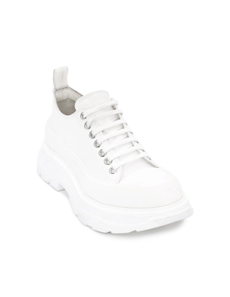 Alexander McQueen Tread Slick Lace Up Triple White,ALEXANDER MCQUEEN,Other Brand Reps Sneakers