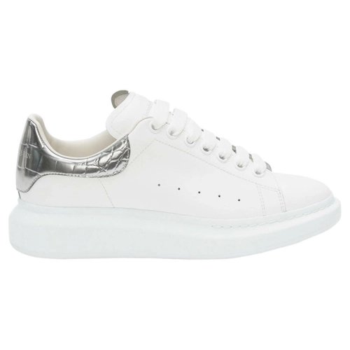Alexander McQueen Oversized Sneaker Silver Crocodile,ALEXANDER MCQUEEN,Other Brand Reps Sneakers