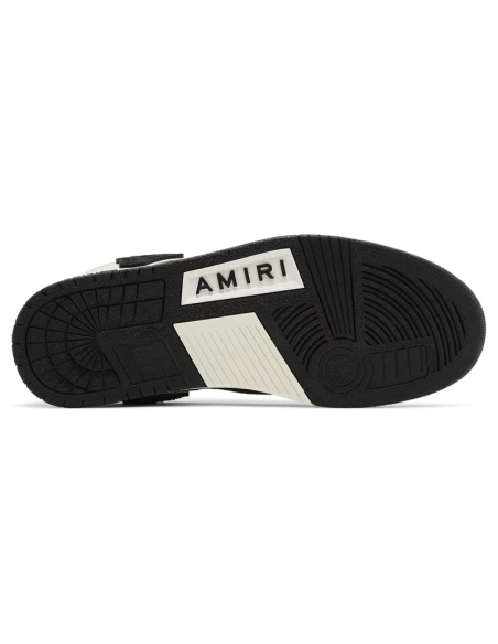 Amiri Skel Top Light Beige Black,AMIRI,Other Brand Reps Sneakers