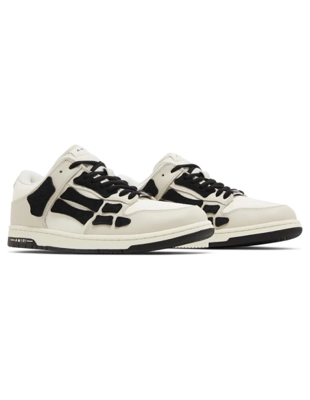 Amiri Skel Top Light Beige Black,AMIRI,Other Brand Reps Sneakers