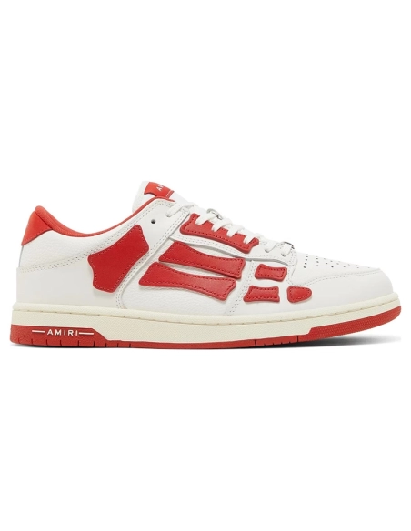 Amiri Skel Top Low White Red,AMIRI,Other Brand Reps Sneakers