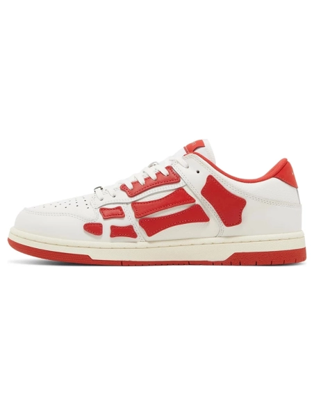 Amiri Skel Top Low White Red,AMIRI,Other Brand Reps Sneakers