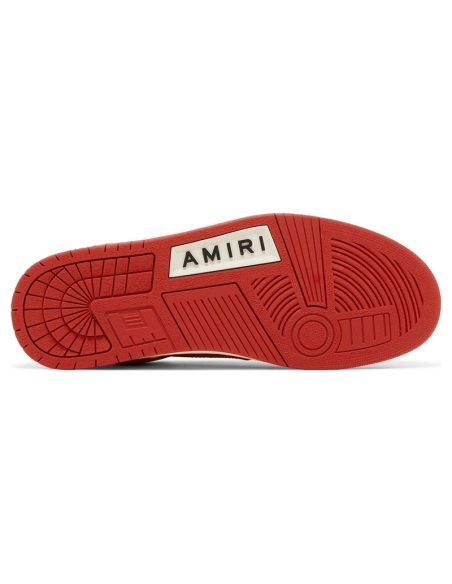 Amiri Skel Top Low White Red,AMIRI,Other Brand Reps Sneakers