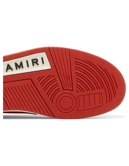 Amiri Skel Top Low White Red,AMIRI,Other Brand Reps Sneakers