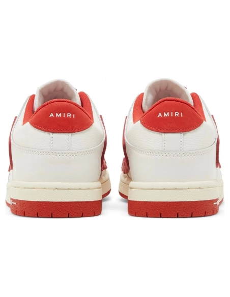 Amiri Skel Top Low White Red,AMIRI,Other Brand Reps Sneakers