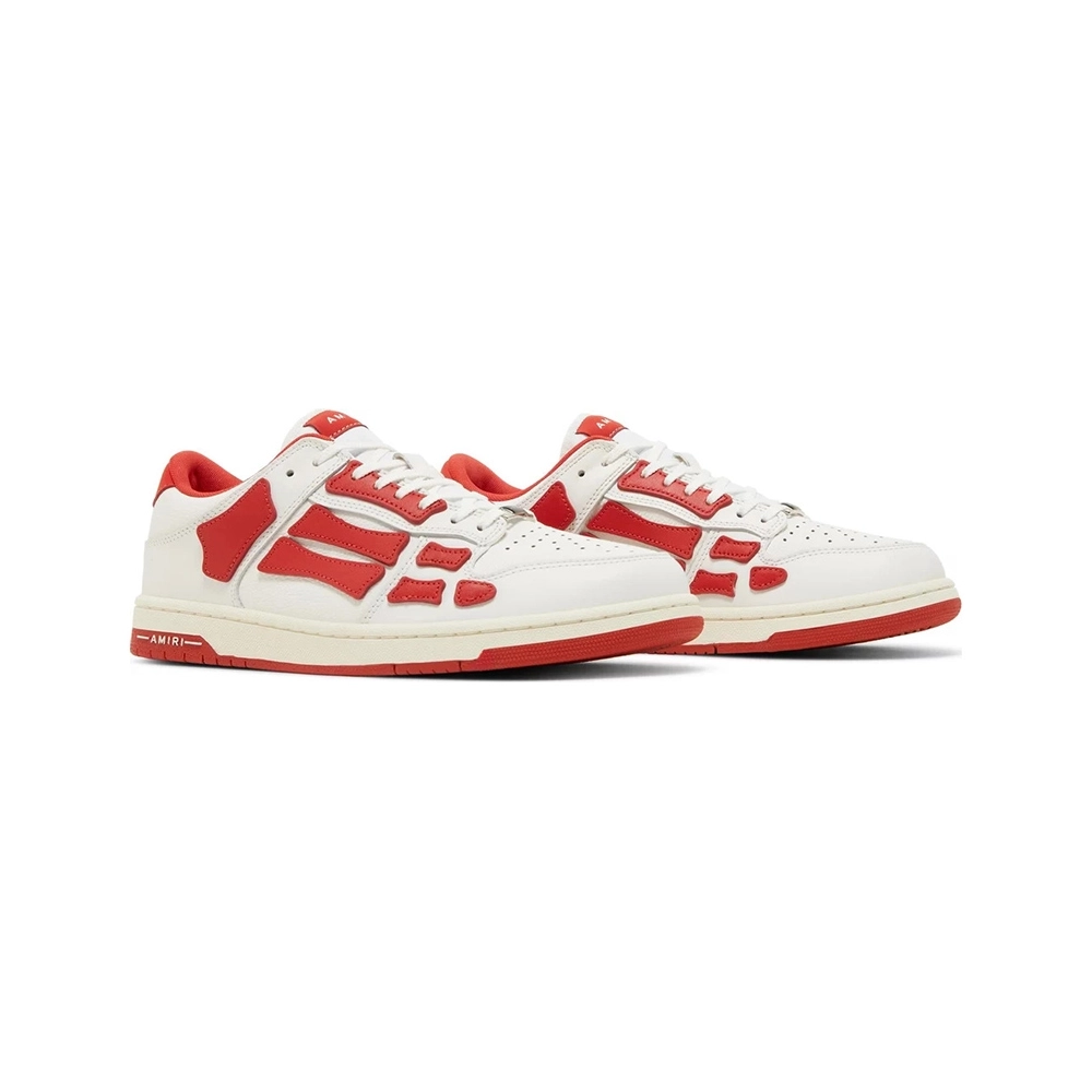 Amiri Skel Top Low White Red,AMIRI,Other Brand Reps Sneakers