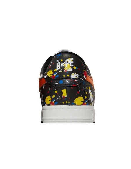 Bapesta Low Paint Splatter Black,BAPE SNEAKER,Other Brand Reps Sneakers