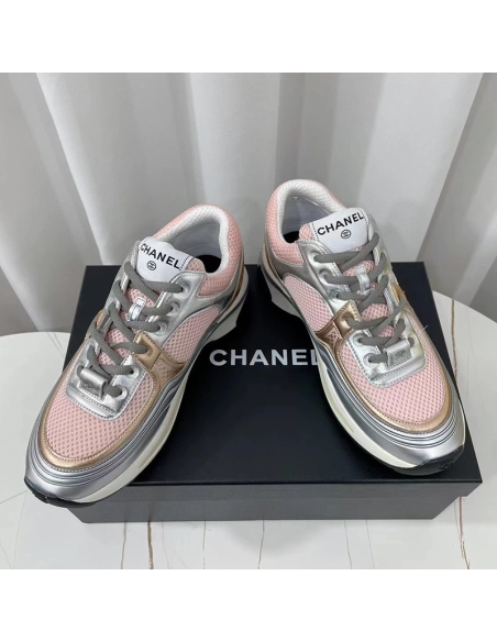 Chanel Reps Sneakers Pink Silver,CHANEL SNEAKERS,Other Brand Reps Sneakers