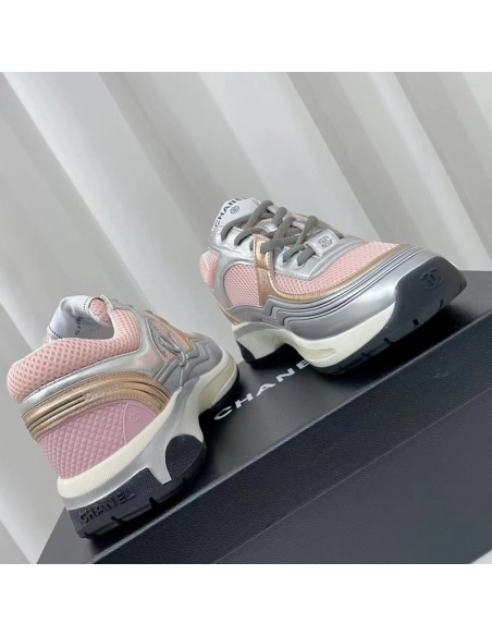 Chanel Reps Sneakers Pink Silver,CHANEL SNEAKERS,Other Brand Reps Sneakers
