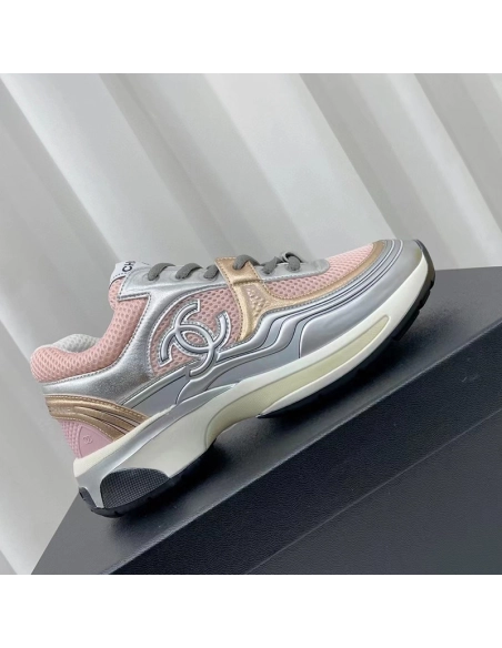 Chanel Reps Sneakers Pink Silver,CHANEL SNEAKERS,Other Brand Reps Sneakers