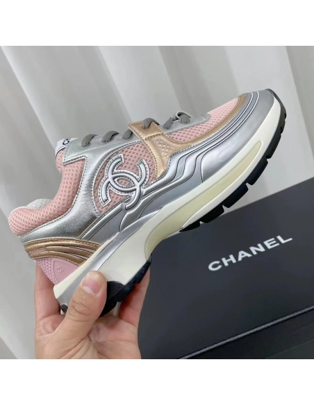 Chanel Reps Sneakers Pink Silver,CHANEL SNEAKERS,Other Brand Reps Sneakers