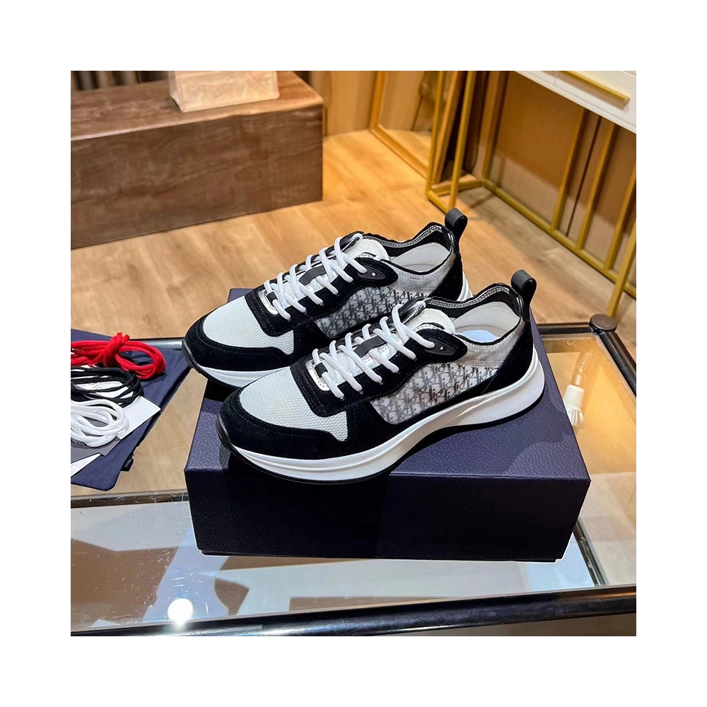 Dior B25 Runner Navy Blue Oblique Jacquard,DIOR Reps Sneakers,Other Brand Reps Sneakers