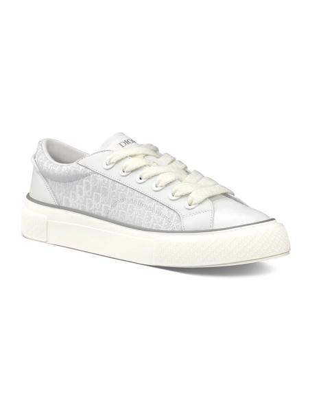 B33 SNEAKER White Smooth Calfskin and Dior Oblique Jacquard,DIOR Reps Sneakers,Other Brand Reps Sneakers