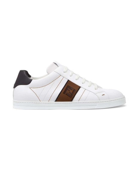 Fendi Reps Sneakers White leather lowtops,FENDI Reps Sneakers,Other Brand Reps Sneakers