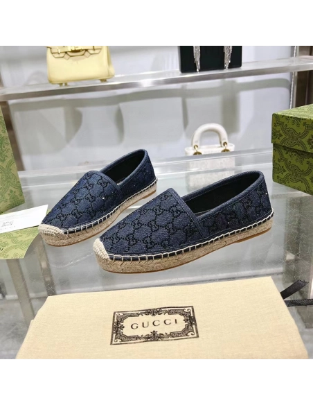 Gucci Womens Espadrille With GG Crystals,GUCCI SHOES Reps,Other Brand Reps Sneakers